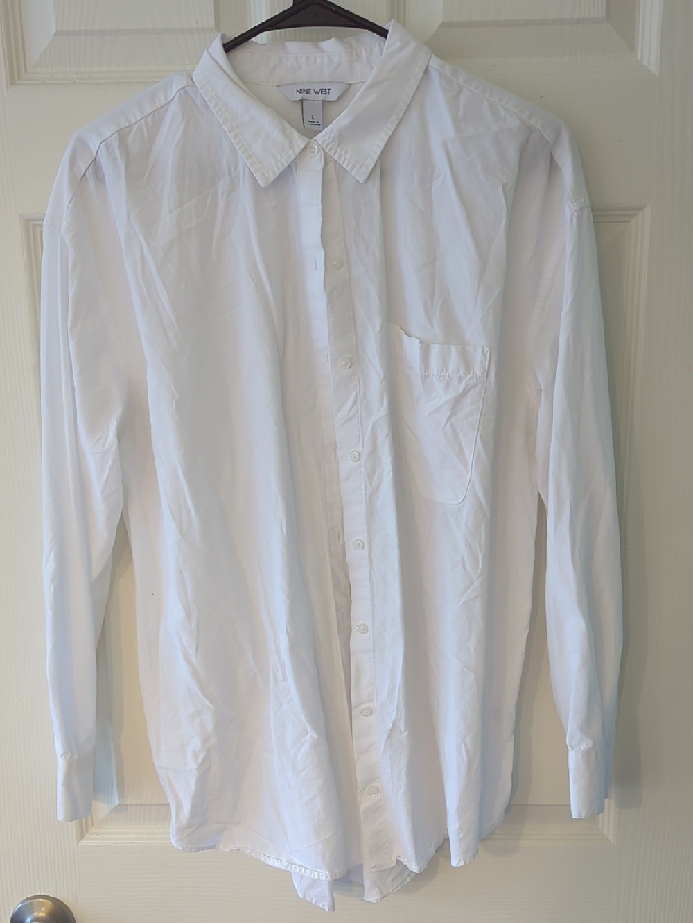 Classic White Button-Down Shirt